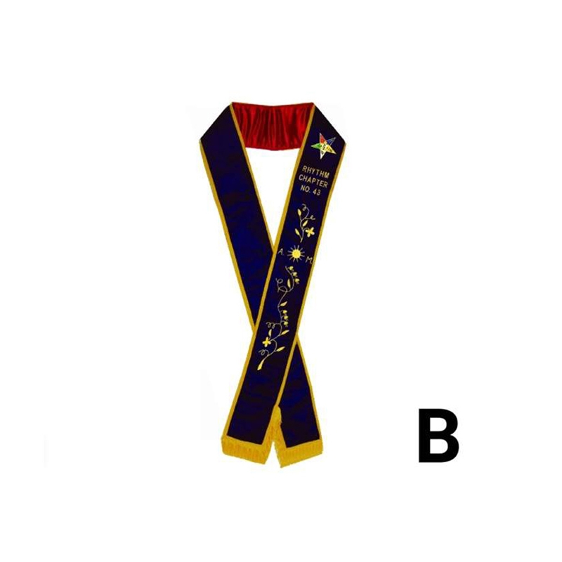 Associate Matron OES Sash B Purple Velvet