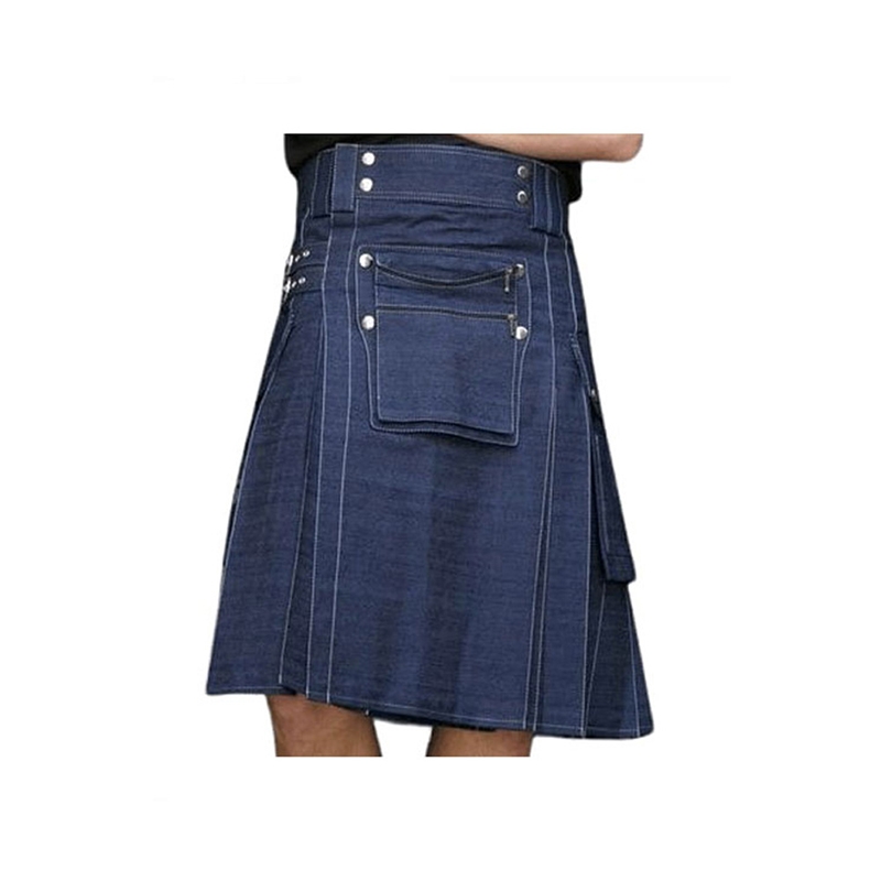 Men Denim Kilt