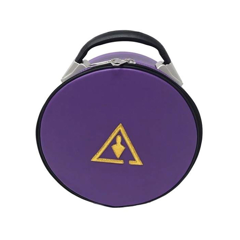 Royal & Select Cryptic Masonic Hat & Cap Case Purple