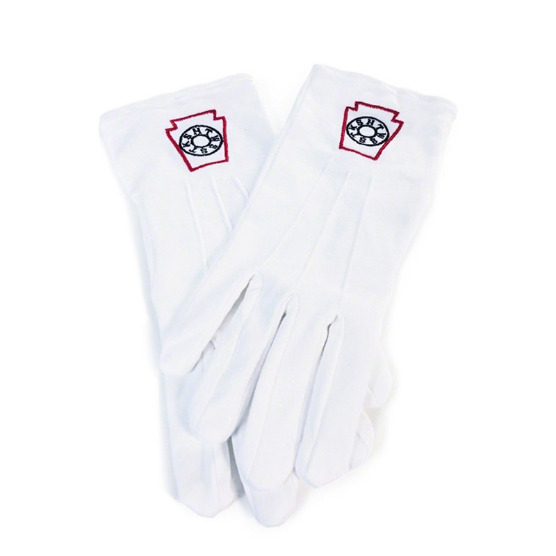 Mark Degree White 100% Cotton Gloves