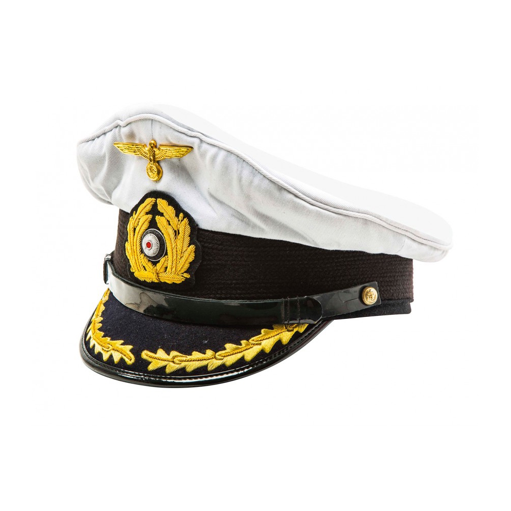 Kriegsmarine Captain Visor Cap White Top