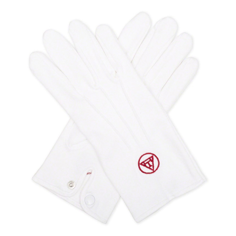 White 100% Cotton Royal Arch Gloves