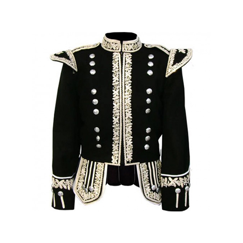 Silver Hand Embroidered Doublet Jacket