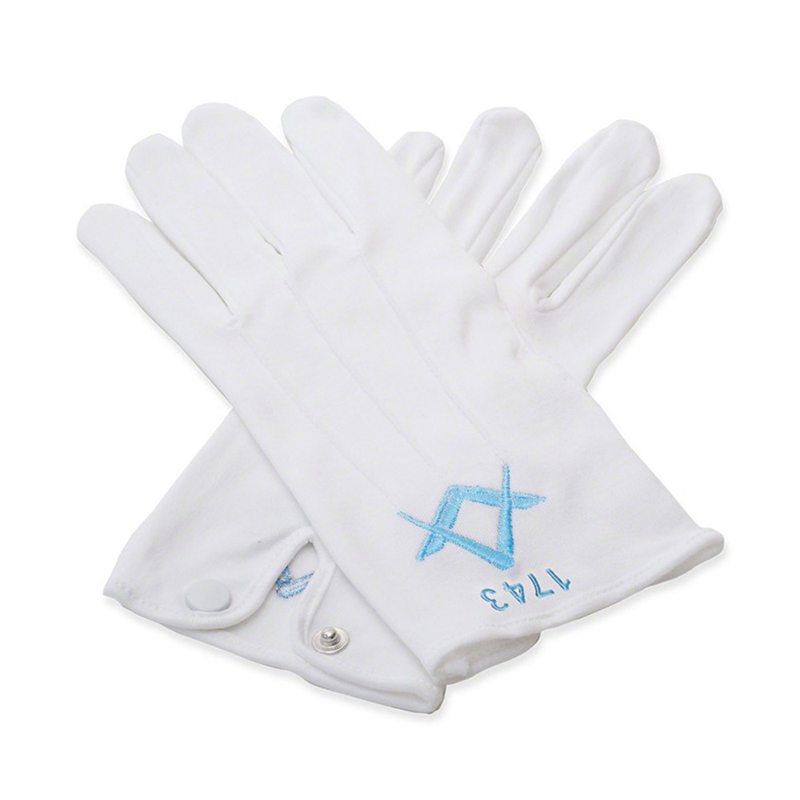 White 100% Cotton Gloves