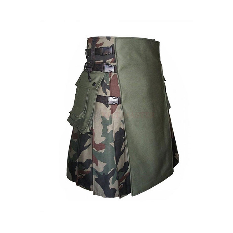 Men Camouflage Kilt