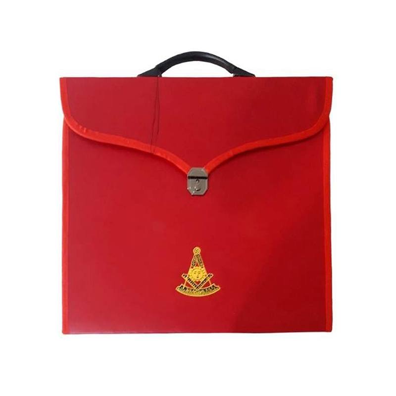 Masonic MM & WM Apron Case And Provincial Full Dress Past Master Red Cases