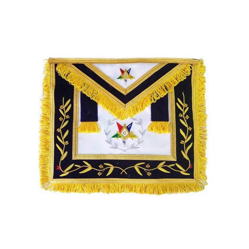 Hand Embroidered Masonic OES Worthy Patron Apron