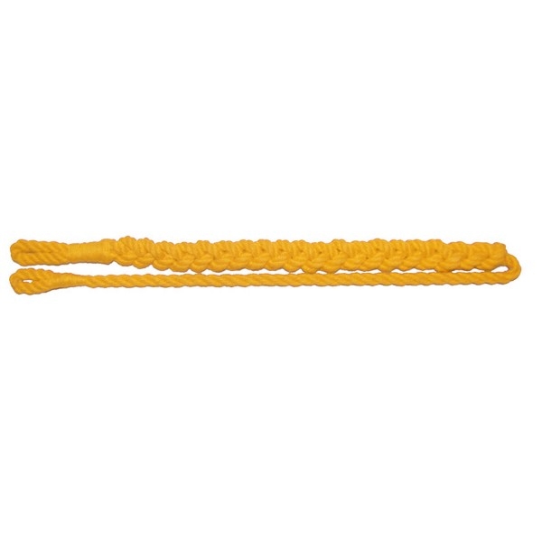 RAF Police Course Instructors Single Plait Yellow Lanyard