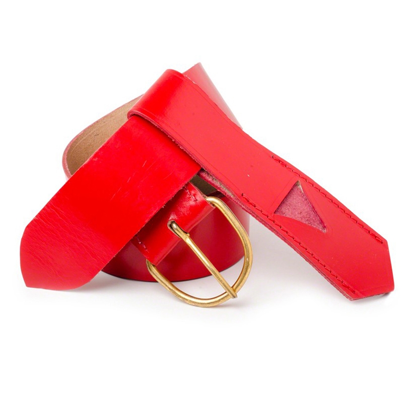 Leather Red Knight Templar Belt & Frog