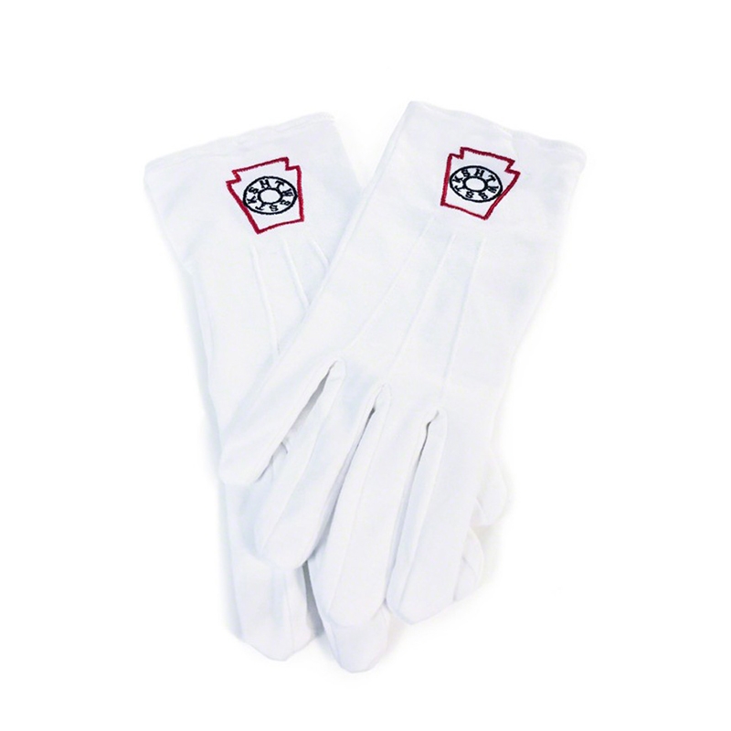 Mark Degree White 100% Cotton Gloves