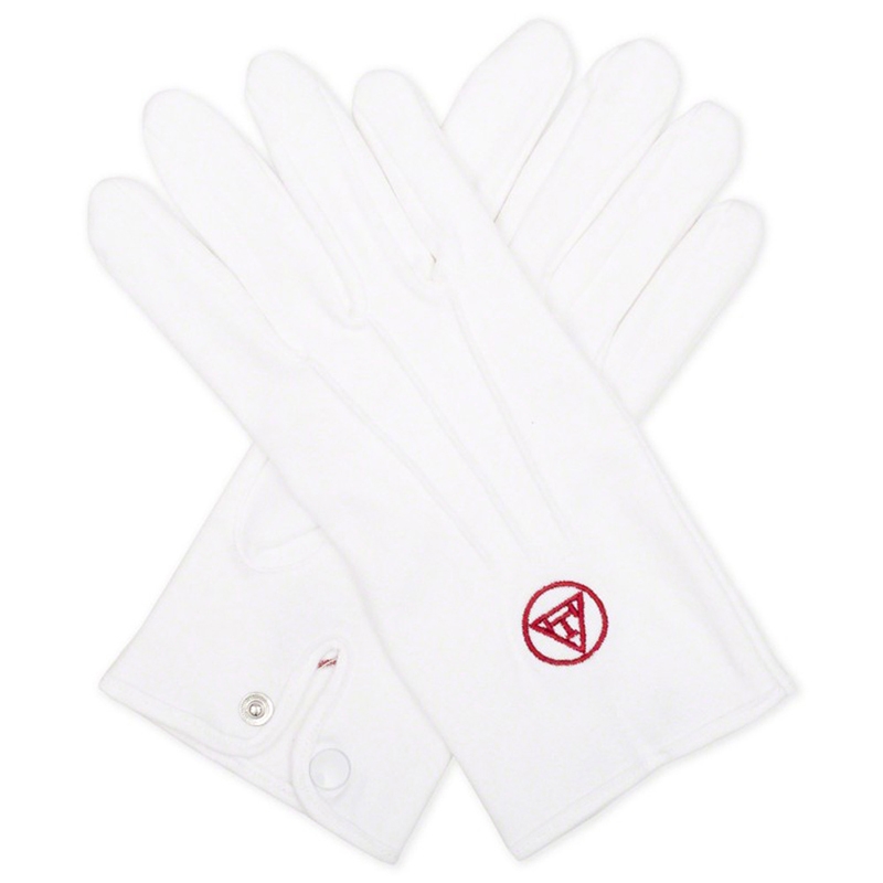 White 100% Cotton Royal Arch Gloves