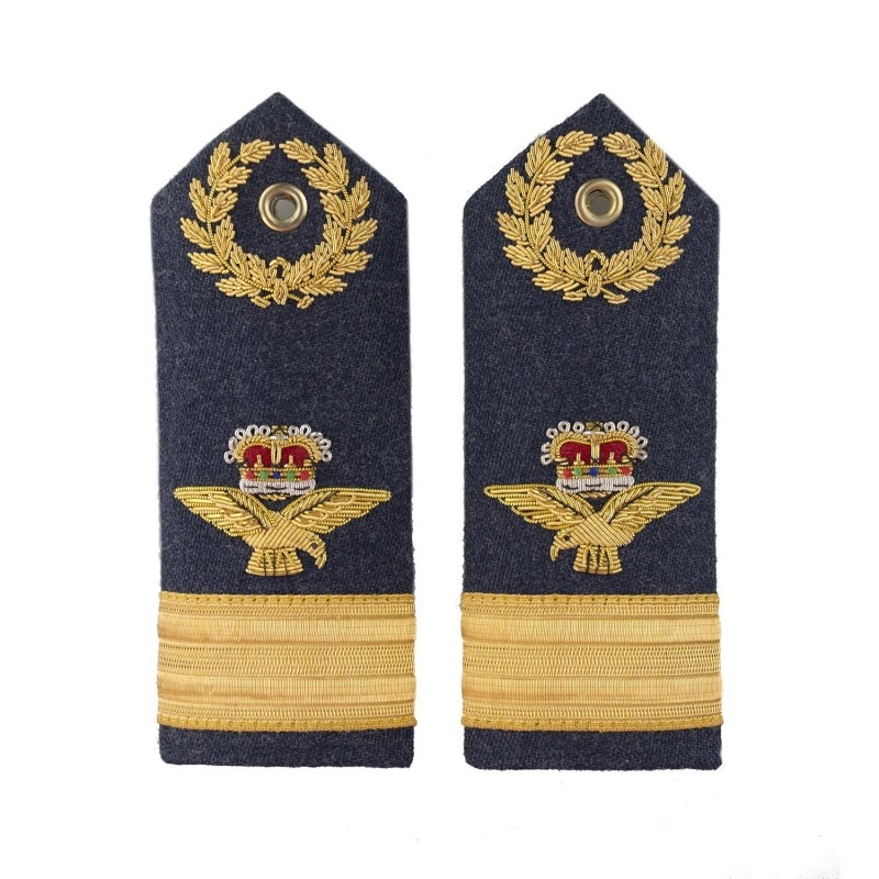 Air Commodore Shoulder Board Epaulette Royal Air Force Regiment RAF Badge