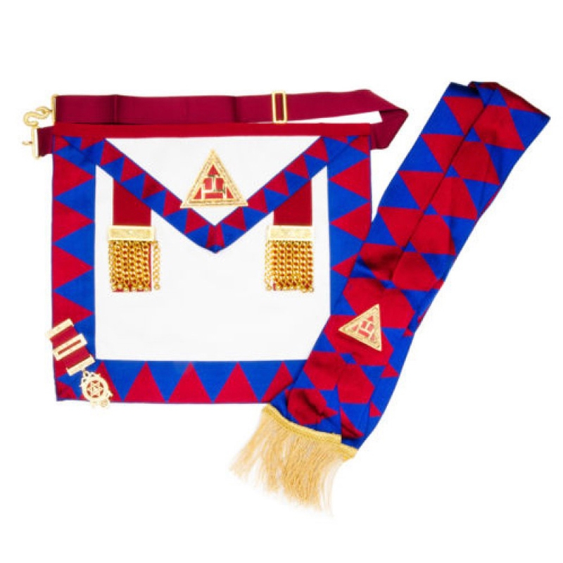 Royal Arch Principals Apron & Sash With Breast Jewel