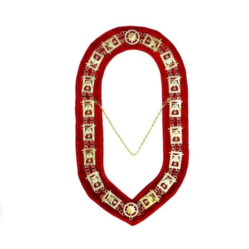 Shriner Masonic Chain Collar Red Free Case