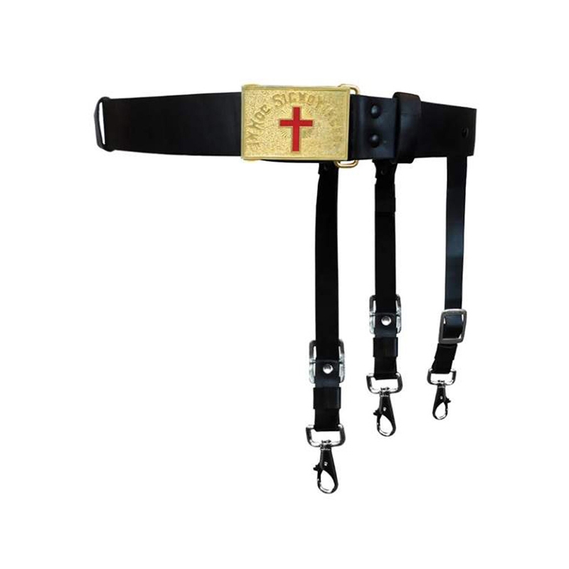 Knight Templar Past Commander Sword Belt Black